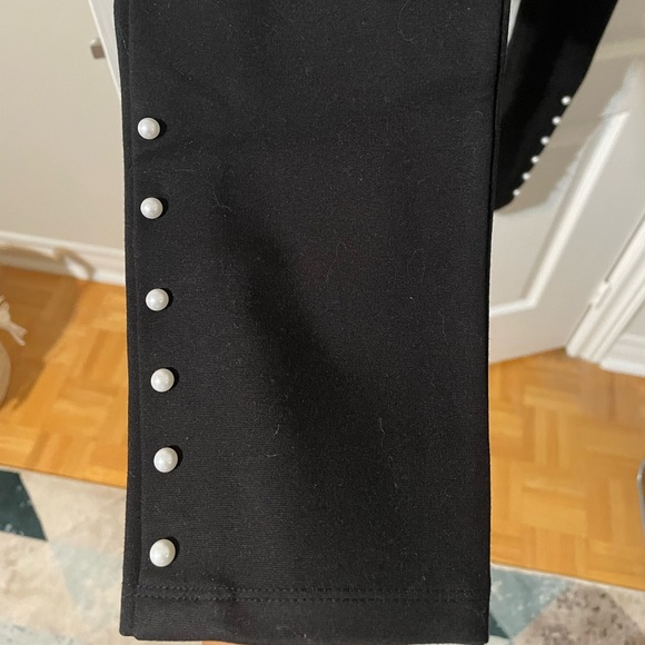 Zara black pearl like leggings - Picture 2 of 3